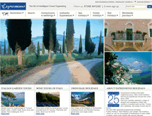 Tablet Screenshot of expressionsholidays.co.uk